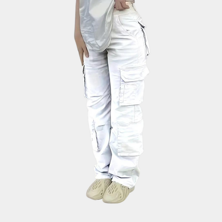 Cecilia - Pantalon cargo pour femmes avec poches multifonctionnelles élégantes