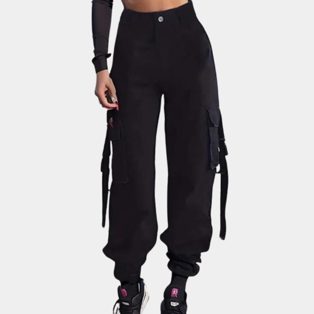 Noemi - Pantalon cargo taille haute pour femmes pour un look tendance