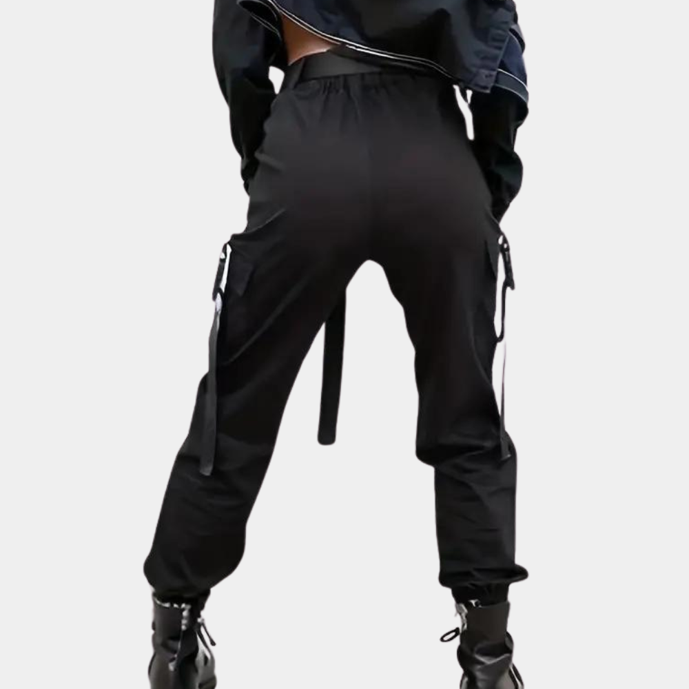 Noemi - Pantalon cargo taille haute pour femmes pour un look tendance