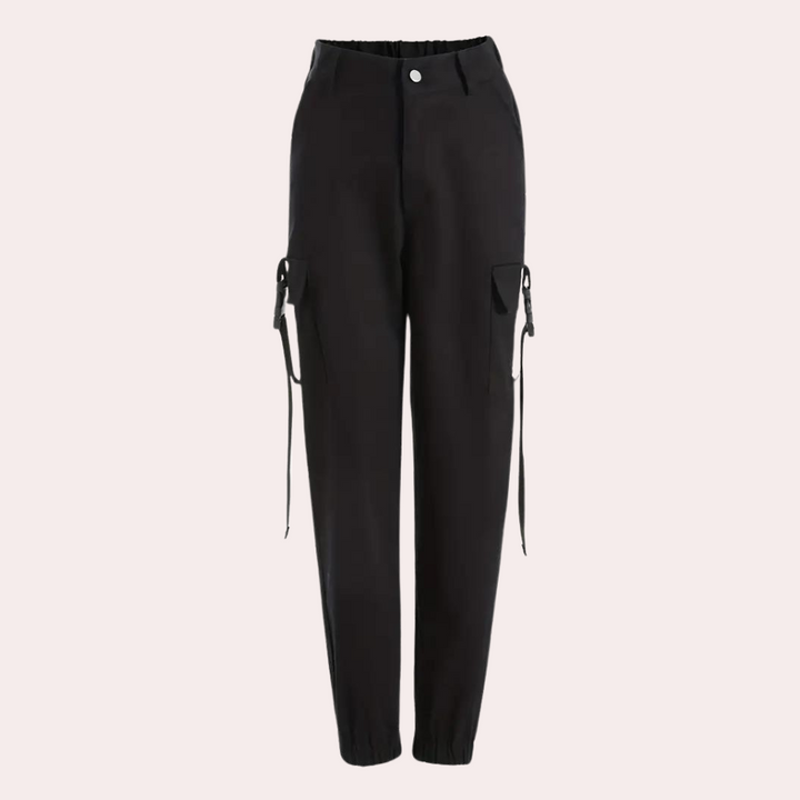 Noemi - Pantalon cargo taille haute pour femmes pour un look tendance