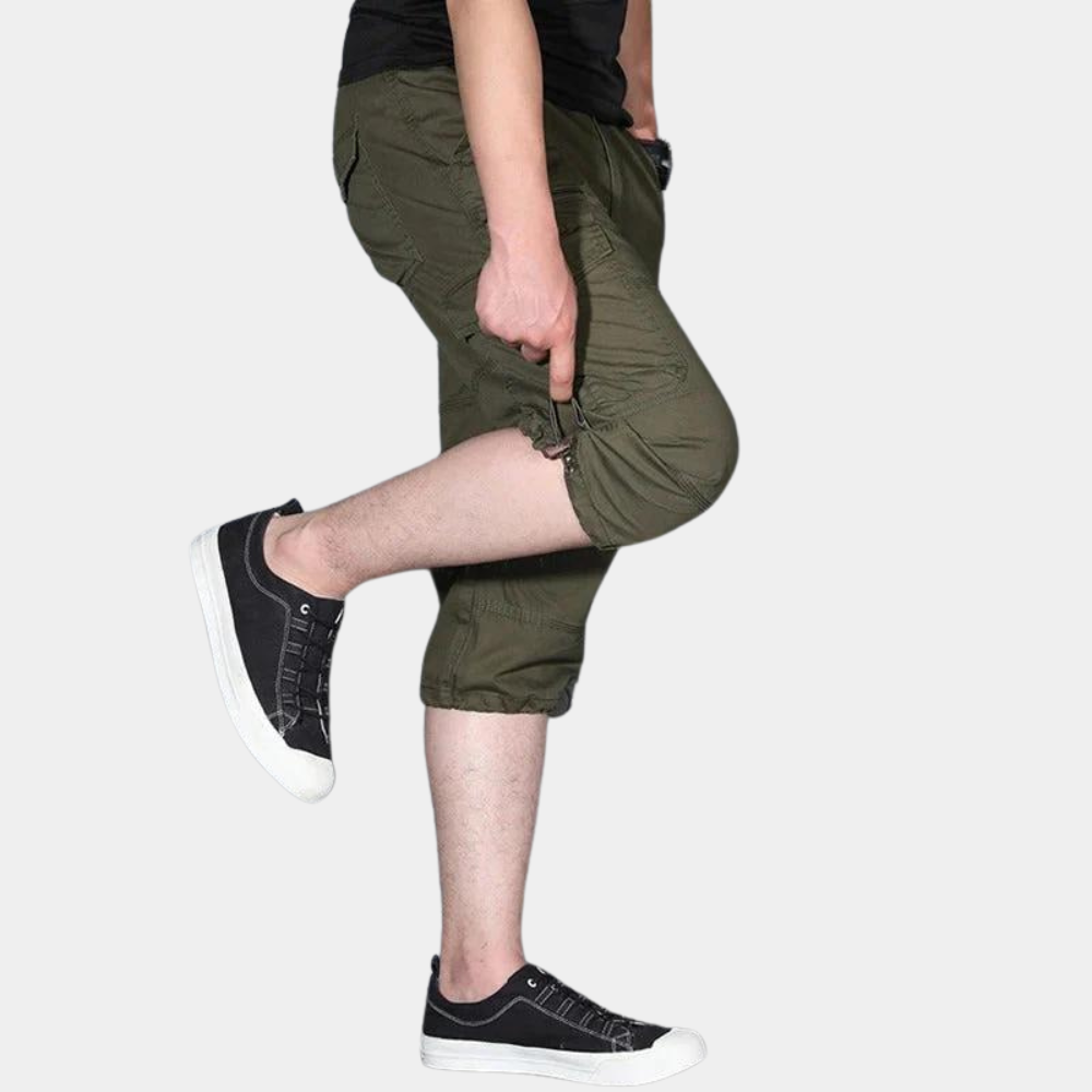 Enzio - Pantalon cargo trois-quarts élégant pour hommes