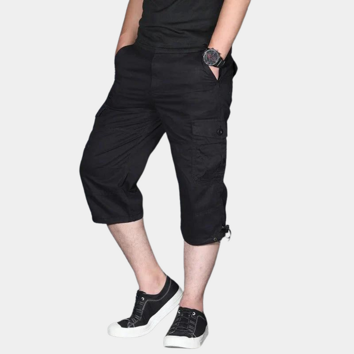 Enzio - Pantalon cargo trois-quarts élégant pour hommes