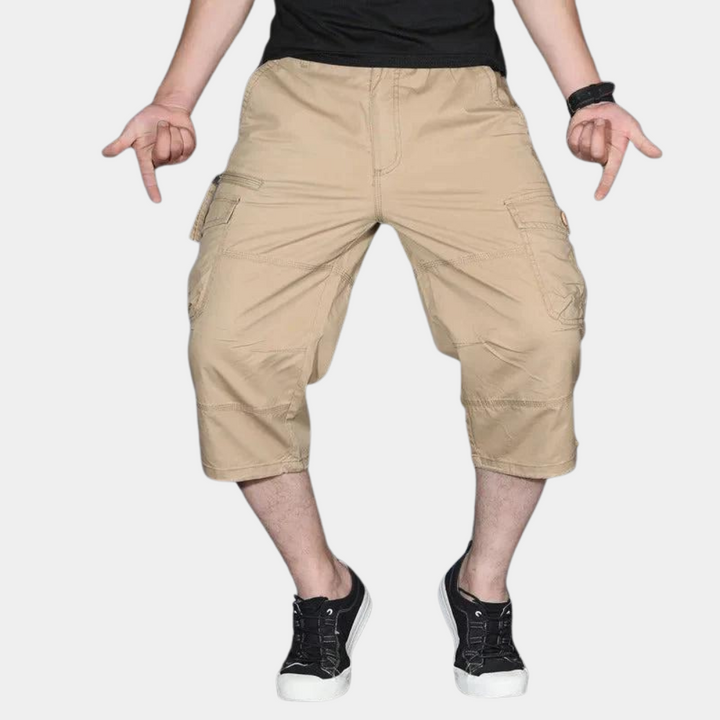 Enzio - Pantalon cargo trois-quarts élégant pour hommes