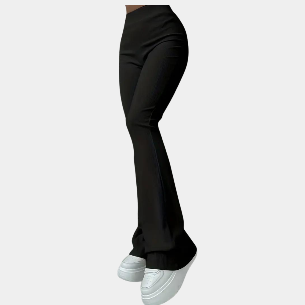 Franca - Pantalon évasé côtelé tendance pour femmes