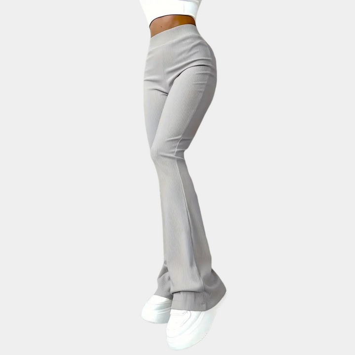 Franca - Pantalon évasé côtelé tendance pour femmes