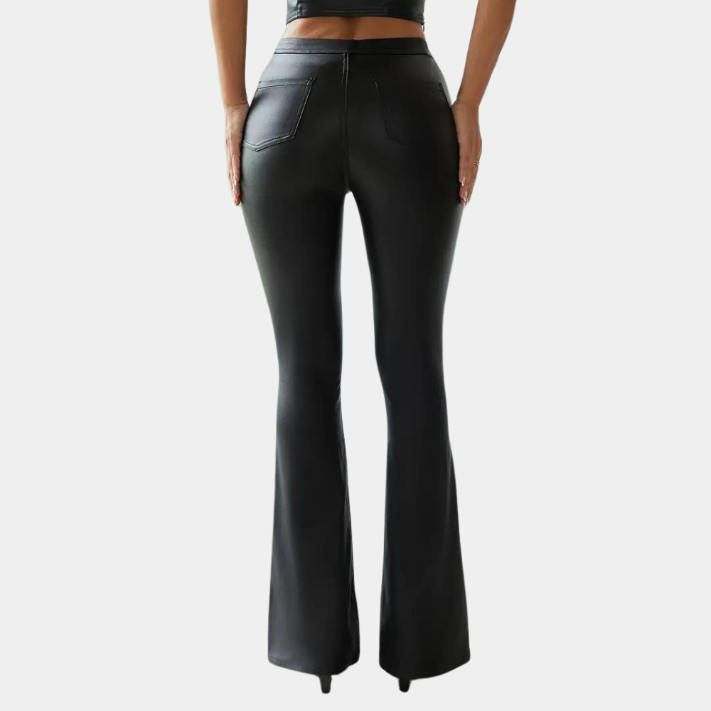 Rosalie - Pantalon élégant et décontracté pour femmes, coupe étroite et évasée flatteuse