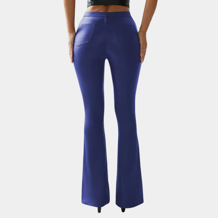 Rosalie - Pantalon élégant et décontracté pour femmes, coupe étroite et évasée flatteuse