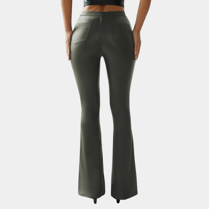 Rosalie - Pantalon élégant et décontracté pour femmes, coupe étroite et évasée flatteuse