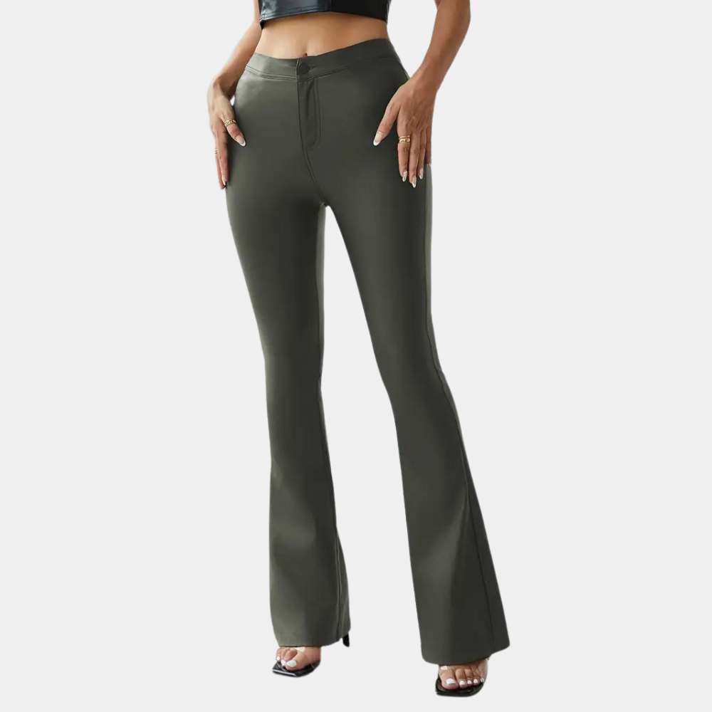 Rosalie - Pantalon élégant et décontracté pour femmes, coupe étroite et évasée flatteuse