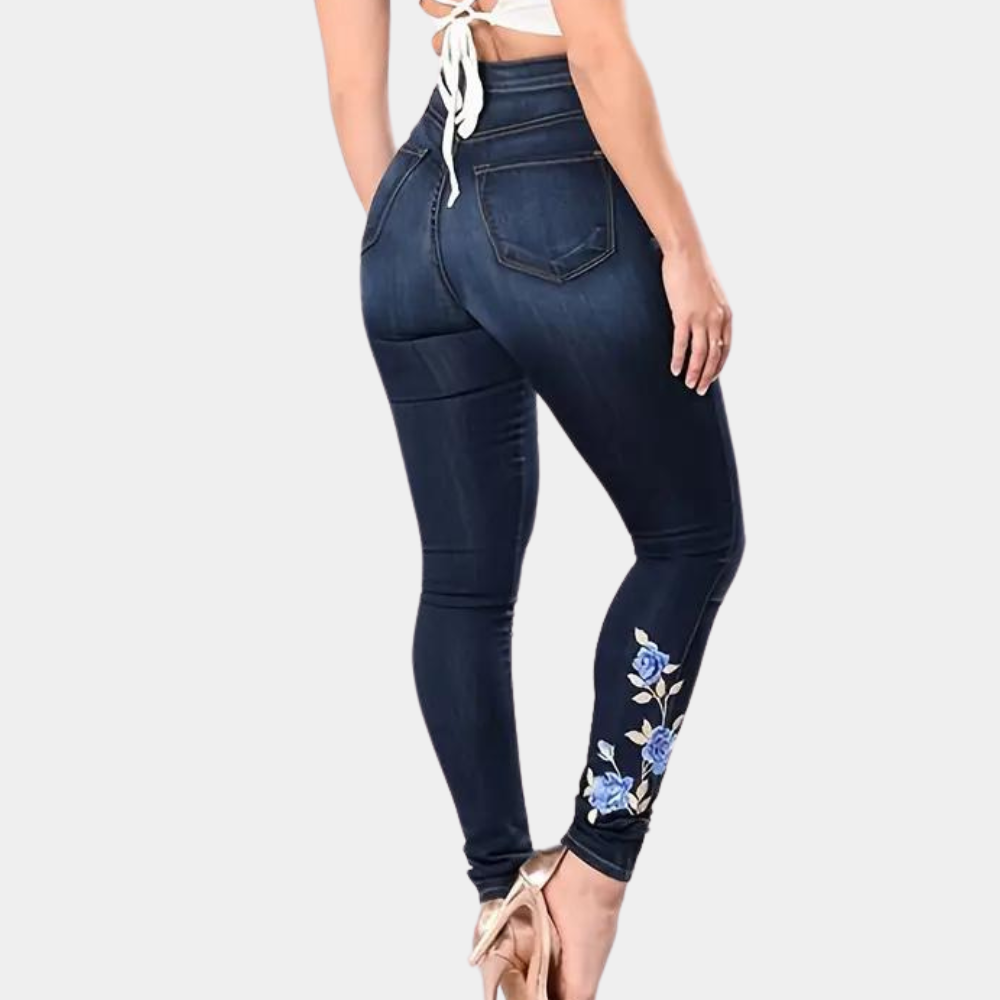 Ingrida - Jeans skinny brodés élégants pour femmes