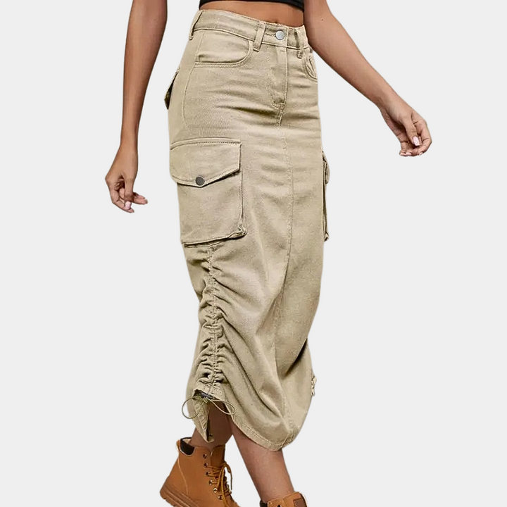 Élégante jupe cargo pour femmes avec une touche de tendance
