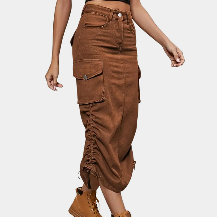 Élégante jupe cargo pour femmes avec une touche de tendance