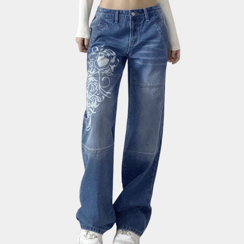 Jeans cargo tendance pour femmes - Confort et style combinés