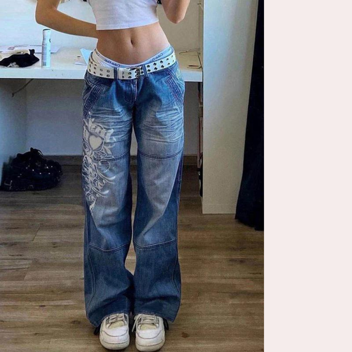Jeans cargo tendance pour femmes - Confort et style combinés