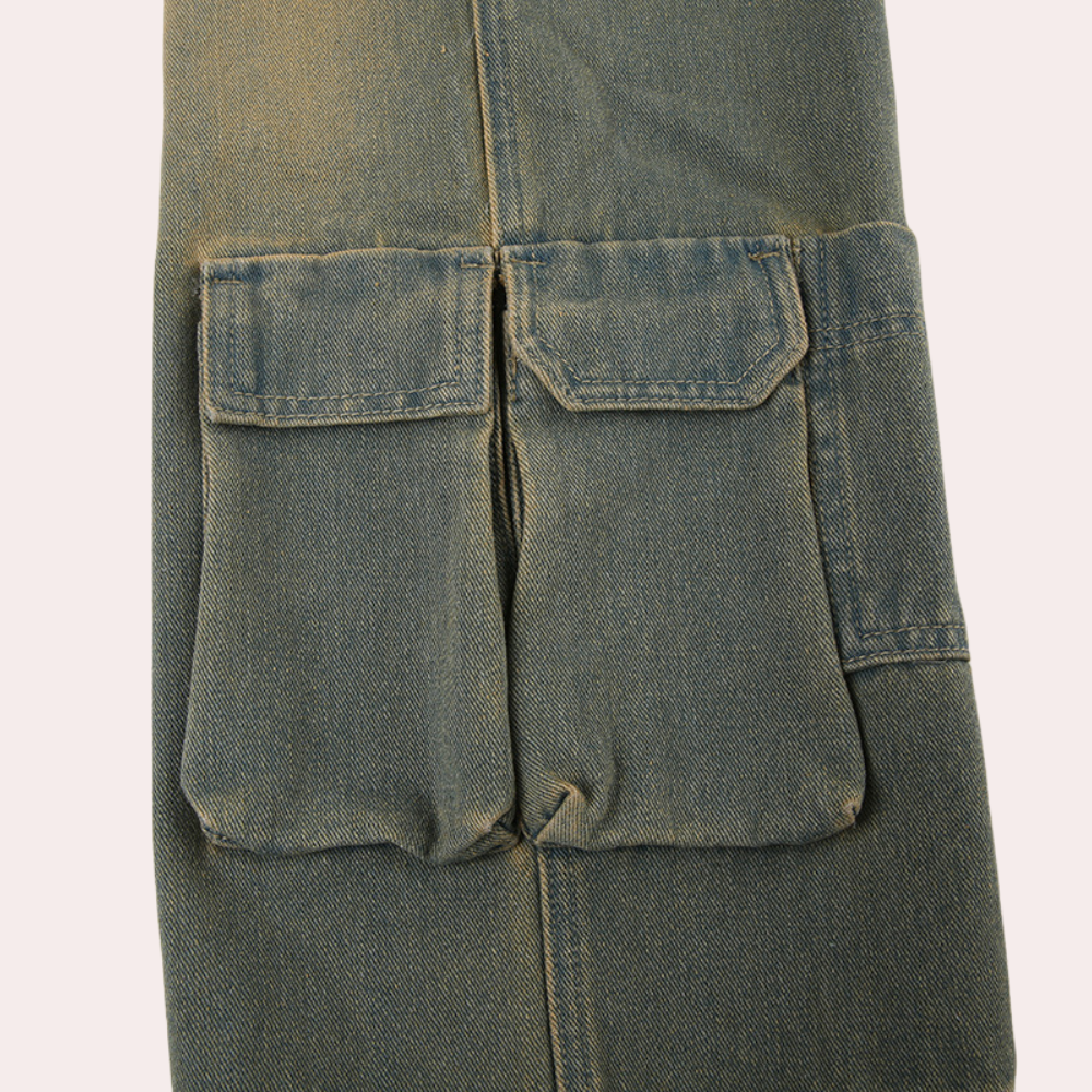 Jeans cargo surdimensionnés élégants pour femmes