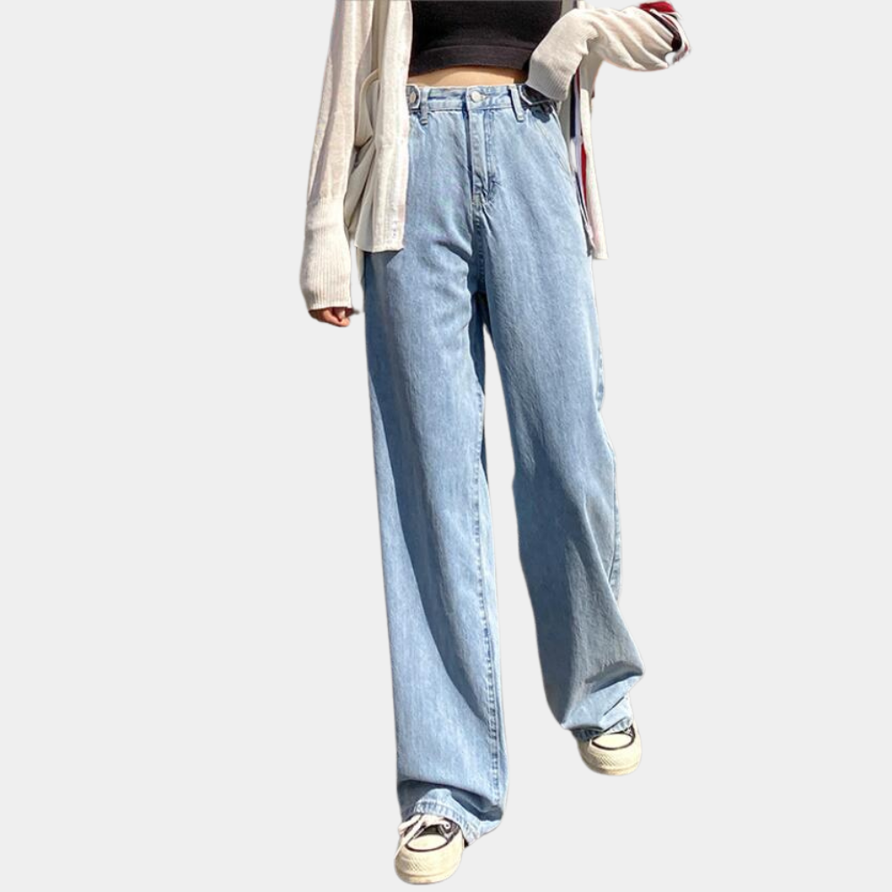 Pantalon large taille haute flatteur pour femmes
