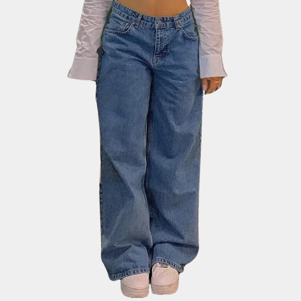 Jeans for femmes, élégants et confortables, avec des jambes larges pour une coupe flatteuse
