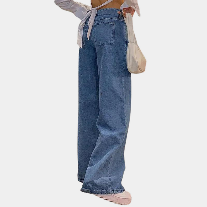 Jeans for femmes, élégants et confortables, avec des jambes larges pour une coupe flatteuse
