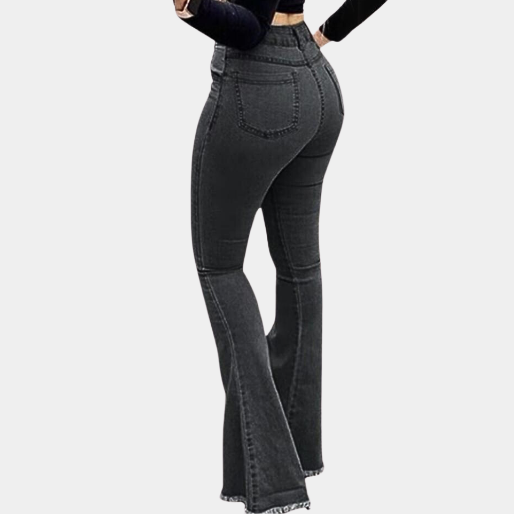 Pantalons féminins élégants à coupe évasée