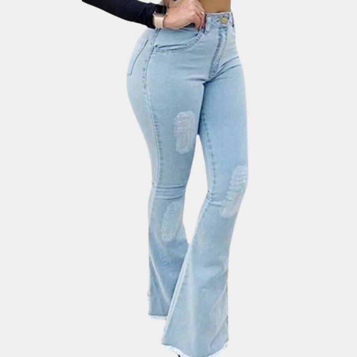 Pantalons féminins élégants à coupe évasée