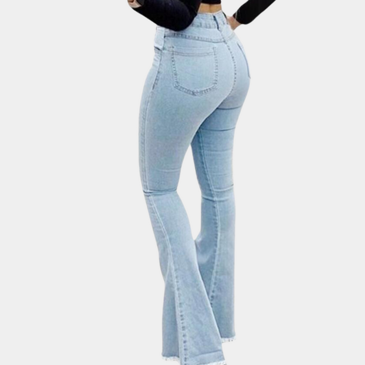 Pantalons féminins élégants à coupe évasée