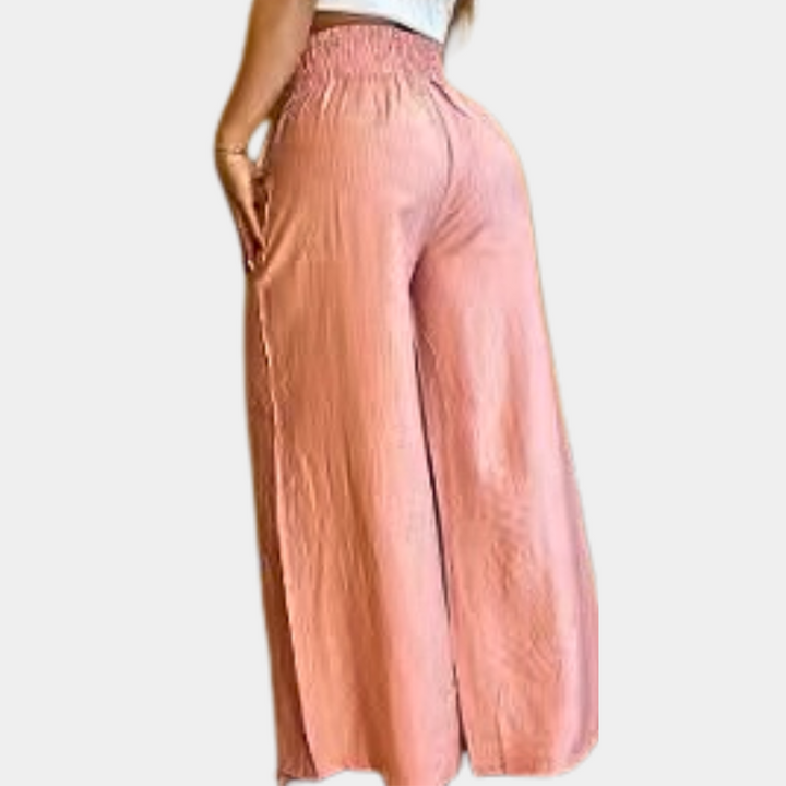 Pantalon élégant pour femmes avec jambes larges à la mode