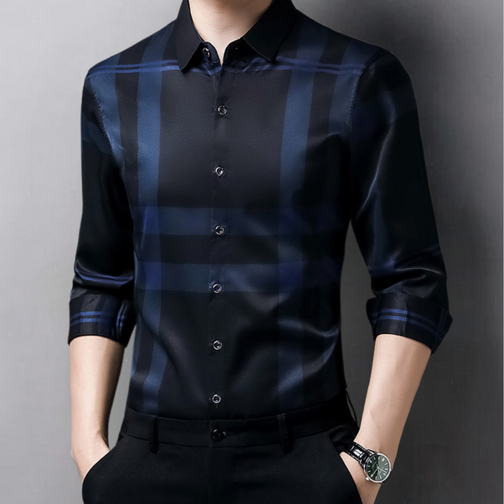 Polo à carreaux pour hommes