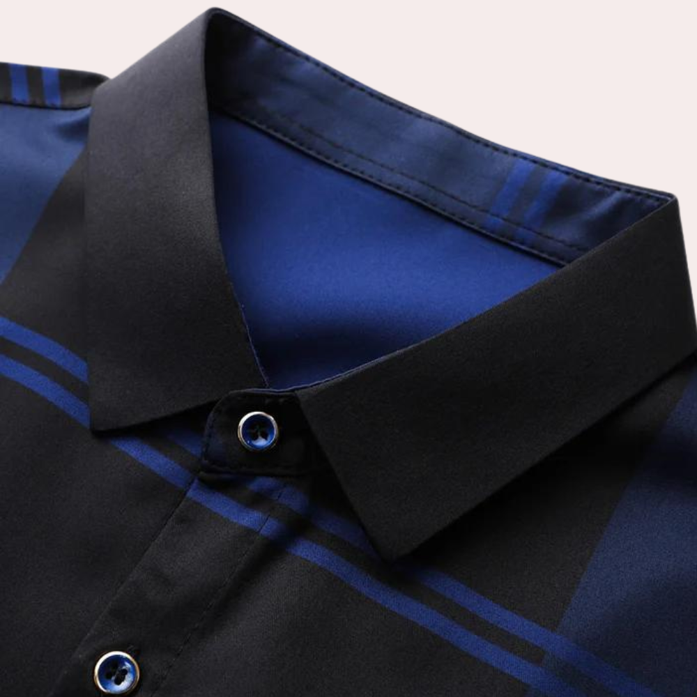 Polo à carreaux pour hommes