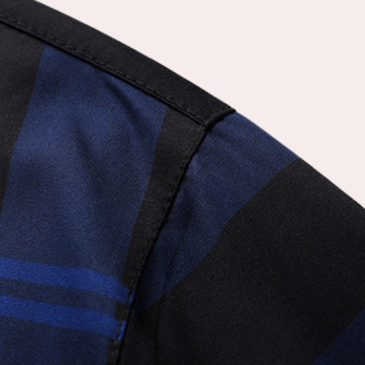 Polo à carreaux pour hommes