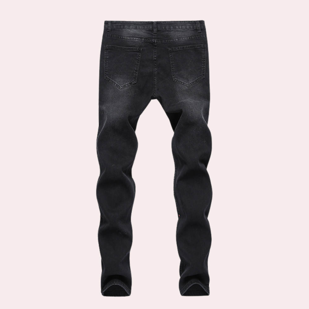 Pietro - Jean tendance pour hommes avec un motif de peinture unique