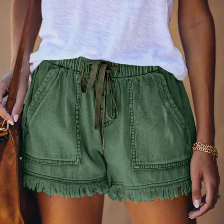 Delfine - Short femme tendance et confortable avec poches latérales pratiques