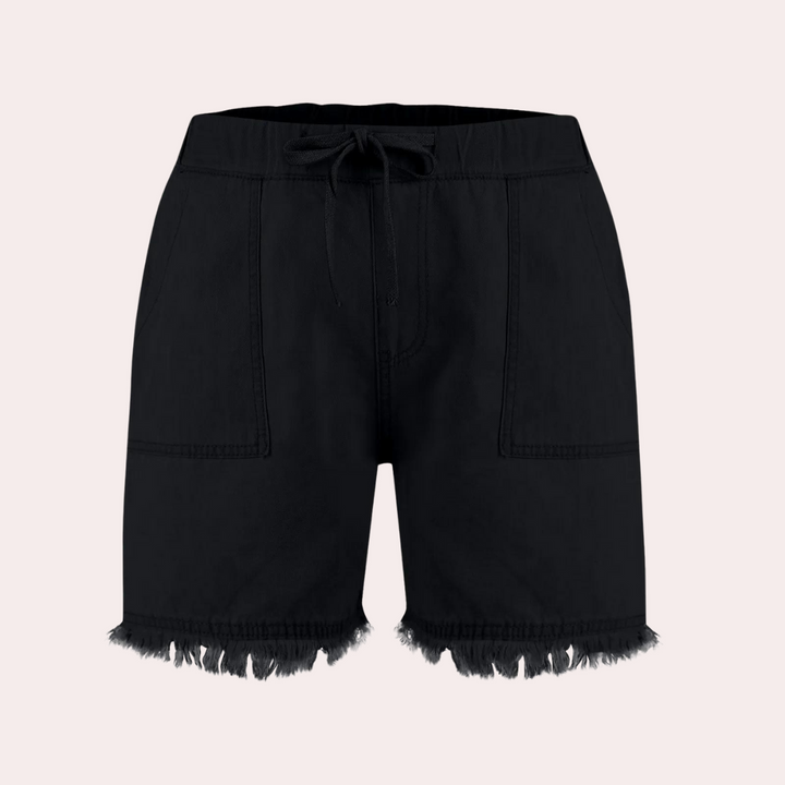 Delfine - Short femme tendance et confortable avec poches latérales pratiques