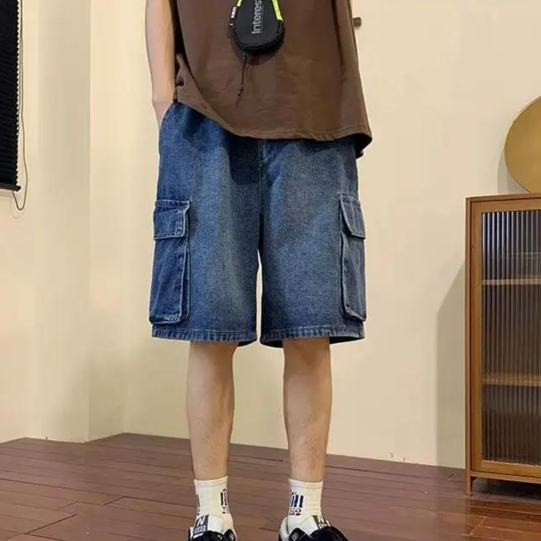 Erwin - Short d'été en denim pour hommes