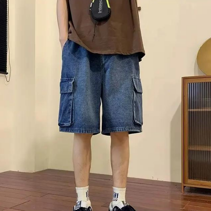 Erwin - Short d'été en denim pour hommes