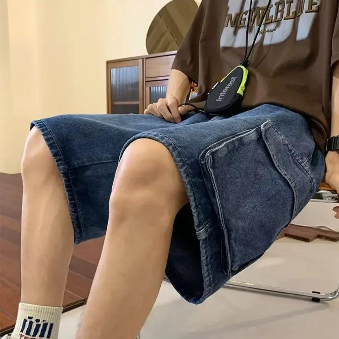 Erwin - Short d'été en denim pour hommes