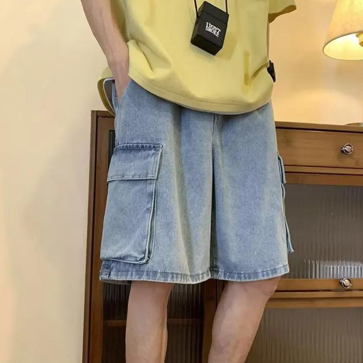 Erwin - Short d'été en denim pour hommes