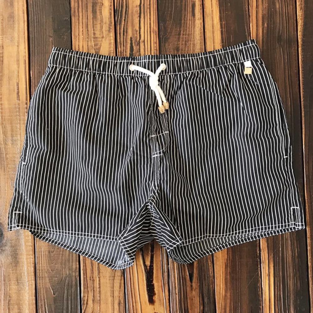 Marty - Short de bain rayé tendance pour l'homme soucieux de la mode