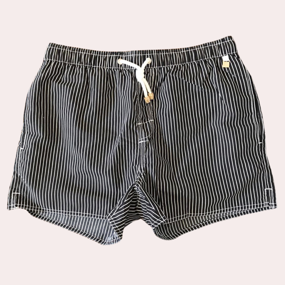 Marty - Short de bain rayé tendance pour l'homme soucieux de la mode