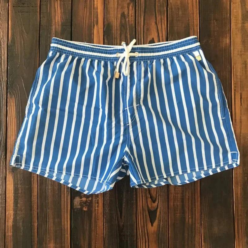 Marty - Short de bain rayé tendance pour l'homme soucieux de la mode
