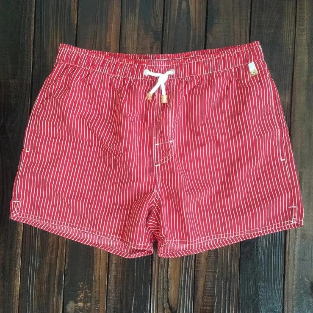 Marty - Short de bain rayé tendance pour l'homme soucieux de la mode