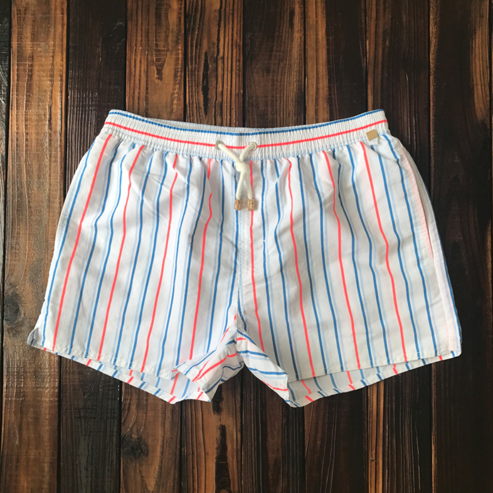 Marty - Short de bain rayé tendance pour l'homme soucieux de la mode