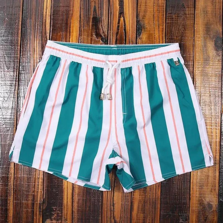 Marty - Short de bain rayé tendance pour l'homme soucieux de la mode