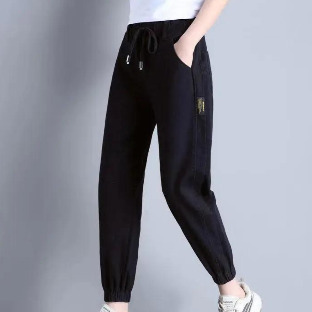 Lucrezia - Jean tendance pour femmes avec cordon de serrage ajustable pour un confort optimal
