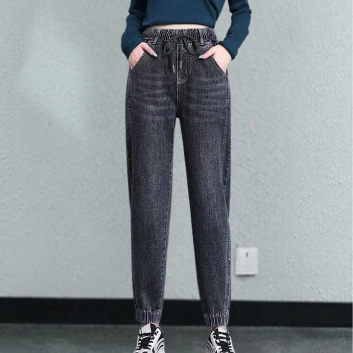 Lucrezia - Jean tendance pour femmes avec cordon de serrage ajustable pour un confort optimal