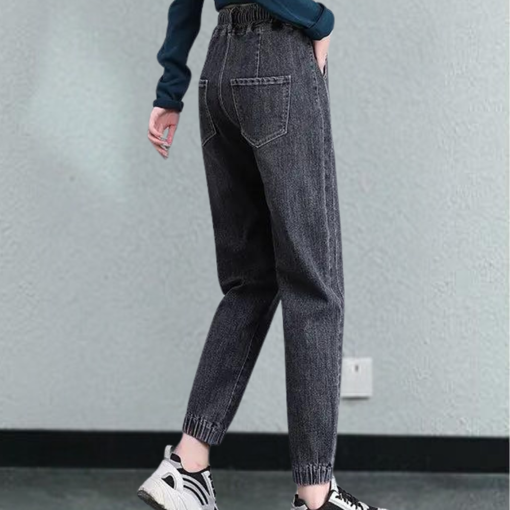 Lucrezia - Jean tendance pour femmes avec cordon de serrage ajustable pour un confort optimal