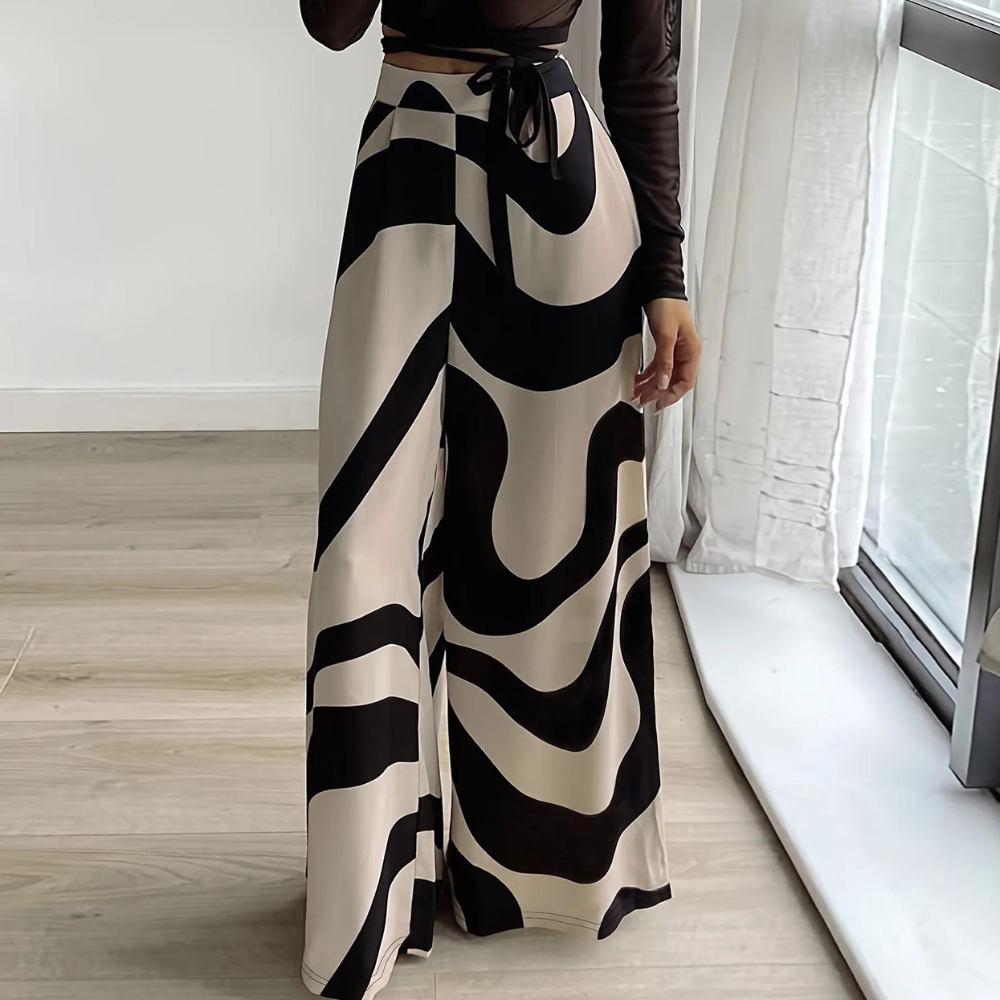 Fisseha - Pantalon élégant à taille haute pour femmes