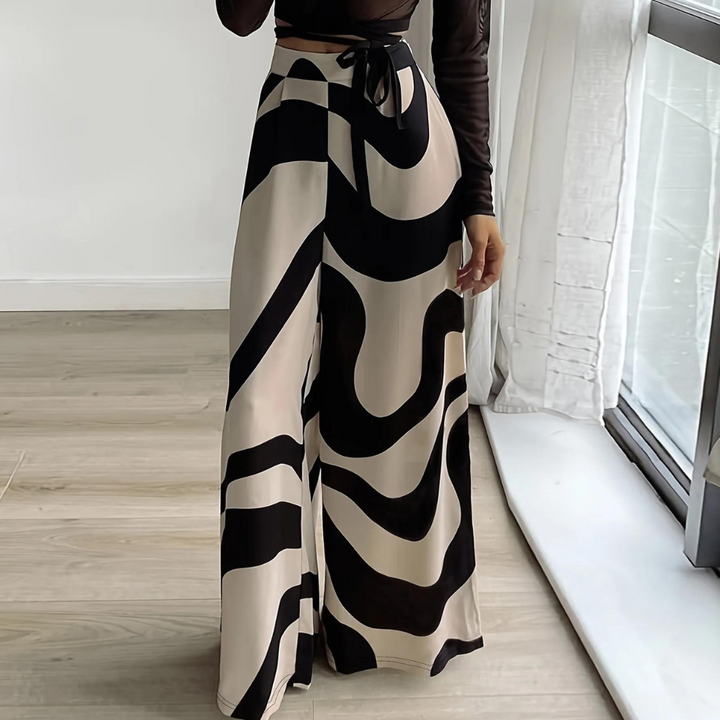 Fisseha - Pantalon élégant à taille haute pour femmes
