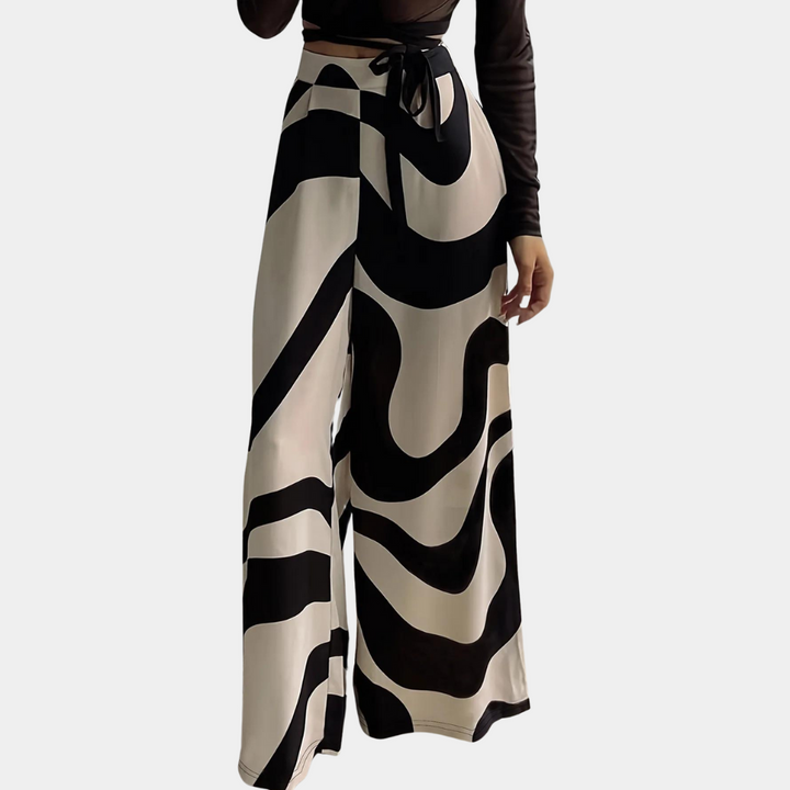 Fisseha - Pantalon élégant à taille haute pour femmes