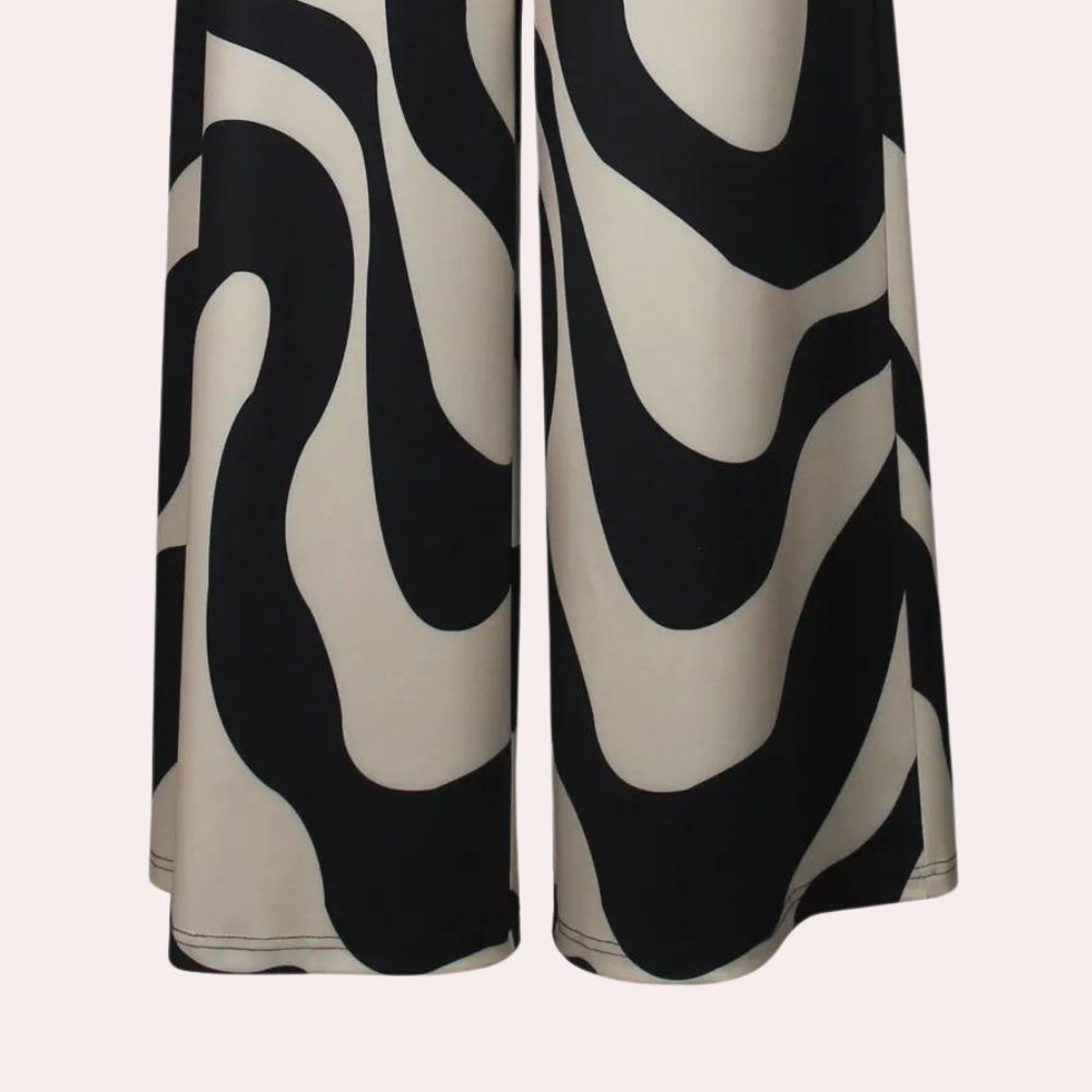 Fisseha - Pantalon élégant à taille haute pour femmes