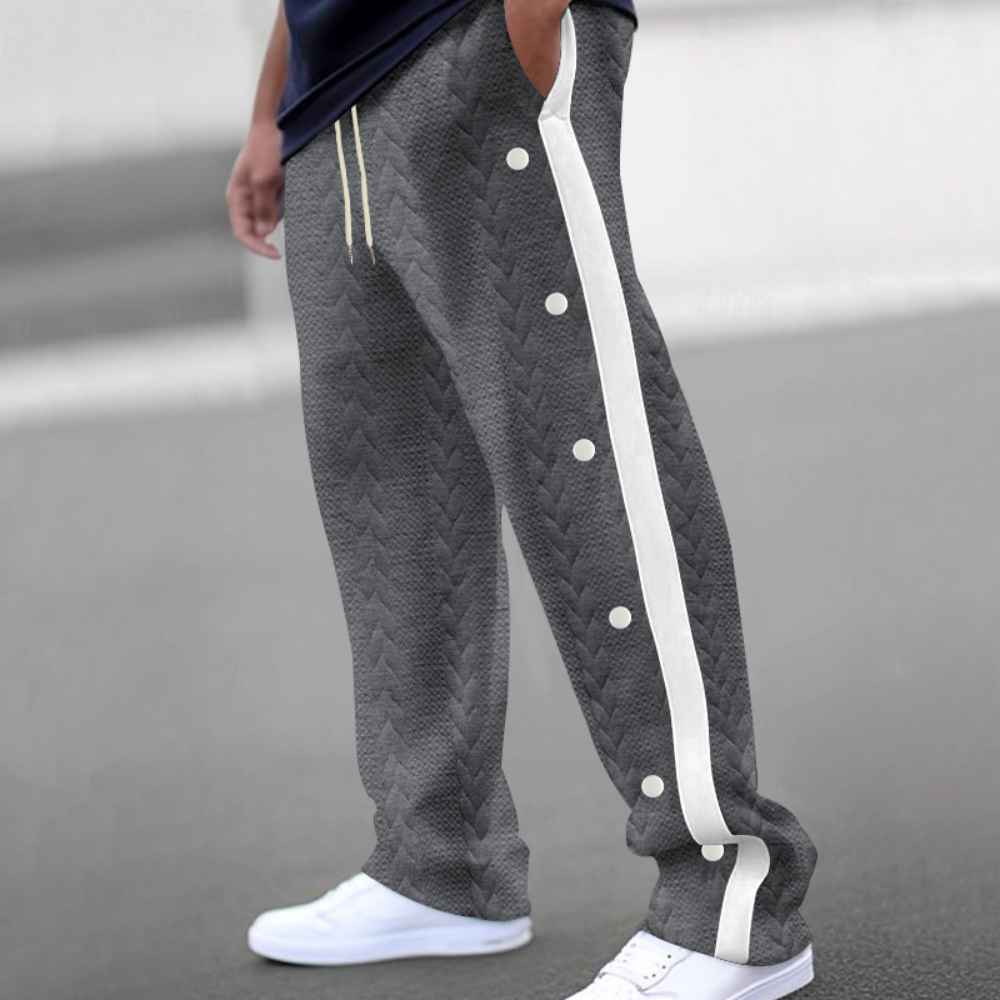 Christos - Pantalon élégant pour homme avec ceinture souple et confortable